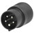 Schützinger SA 8696 Test Lead Adapter CEE Plug 4mm Socket Black 5-Pole