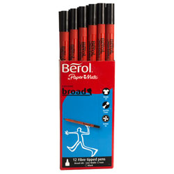 Berol Colourbroad Black - Pack of 12