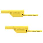 Schützinger VSFK 8500/1/150/GE Safety Test Lead 150cm Yellow 1pc