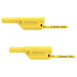 Schützinger VSFK 8700/2.5/150/GE Safety Test Lead 150cm Yellow 1pc