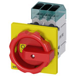 Siemens 3LD30540TK53 Circuit Breaker red/yellow 3-pin 16A 690V AC