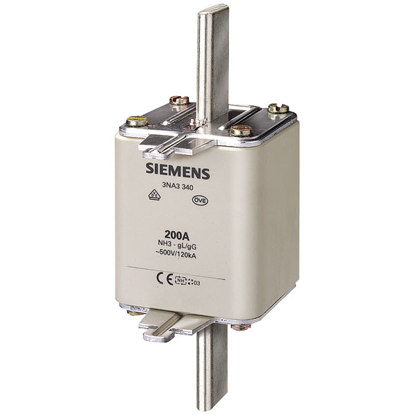 Siemens 3NA3365 SENTRON Fuse Holder inset 500 A 500 V 3 pc weather...