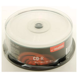 Imation 542794 CD-r 52x 700mb 80mins Spindle Pack of 25