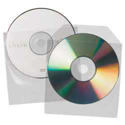Q-Connect KF02207 Polypropylene CD Envelopes - Pack of 50