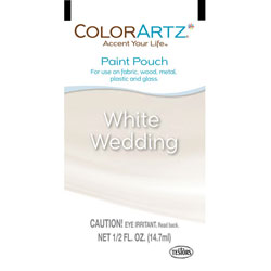 White Wedding Paint Pouch