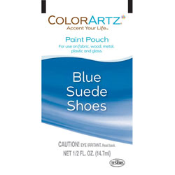 Blue Suede Shoes Paint Pouch