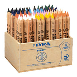 Lyra 3612960 Ferby Unlacquered Wooden Display 96 Pencils