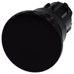 Siemens 3SU10001BD100AA0 SIRIUS ACT mushroom pushbutton 40mm black