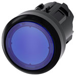 Siemens 3SU10010AB500AA0 SIRIUS ACT blue illuminated pushbutton 22mm round
