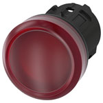 Siemens 3SU10016AA200AA0 SIRIUS ACT indicator light red 22mm LED