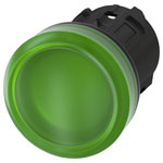 Siemens 3SU10016AA400AA0 SIRIUS ACT indicator light green LED 22mm