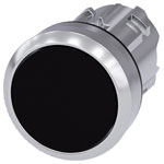 Siemens 3SU10500AB100AA0 SIRIUS ACT pushbutton 22mm round metal black