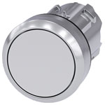 Siemens 3SU10500AB600AA0 SIRIUS ACT pushbutton white metal 22mm round