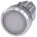 Siemens 3SU10510AB600AA0 SIRIUS ACT illuminated pushbutton white flat