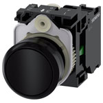 Siemens 3SU11000AB101BA0 SIRIUS ACT pushbutton black 22mm plastic