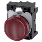 Siemens 3SU11026AA201AA0 SIRIUS ACT indicator light red 24V AC/DC LED