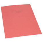 Rapid A4 Exercise Book Ruled 8mm & Margin 80 Page Red Box of 50