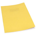 Rapid A4 Exercise Book Ruled 8mm & Margin 80 Page Yellow Box of 50
