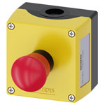 Siemens 3SU18010NA002AA2 SIRIUS ACT kill Switch yellow enclosure 1NC 22mm