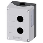 Siemens 3SU1852-0AA00-0AB1 SIRIUS ACT enclosure 2 slots metal grey