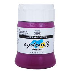 Daler Rowney System 3 Original Acrylic Paint 250ml Purple