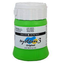 Daler Rowney System 3 Original Acrylic Paint 250ml Leaf Green