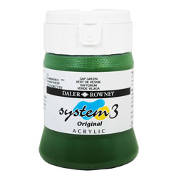 Daler Rowney System 3 Original Acrylic Paint 250ml Sap Green