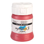 Daler Rowney System 3 Original Acrylic Paint 250ml Metallic Red
