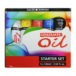 Daler Rowney Graduate Oil Colours Starter Set 5 X 120ml