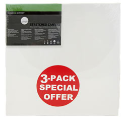 Daler Rowney Simply Canvas Pack of 3 - 60 x 60cm / 24 x 24