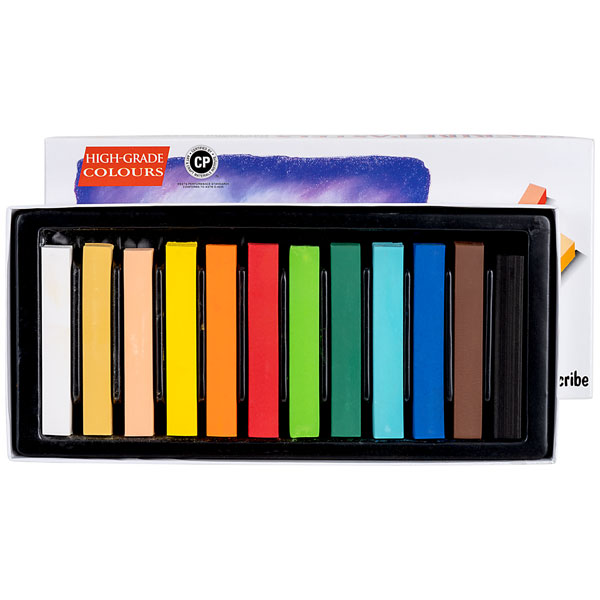 Inscribe IMPSF12 Soft Pastel Set 12 Colours Full Size