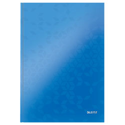 Leitz Notebook WOW A4 Ruled with Hardcover 90g/80 Sheets blue