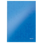 Leitz Notebook WOW A4 Ruled with Hardcover 90g/80 Sheets blue