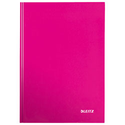 Leitz Pink Notebook Hard Cover WOW A5 Ruled 80 Sheets