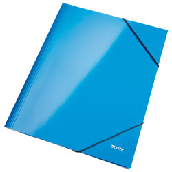 Leitz Blue 3 Flap Folder WOW A4 250 Sheet Capacity