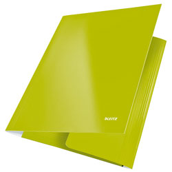 Leitz Green 3 Flap Folder WOW A4 250 Sheet Capacity