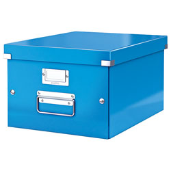 Leitz Blue Click & Store Storage Box WOW A4 Medium