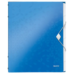Leitz Divider Book WOW A4 PP 6 Tabs Blue