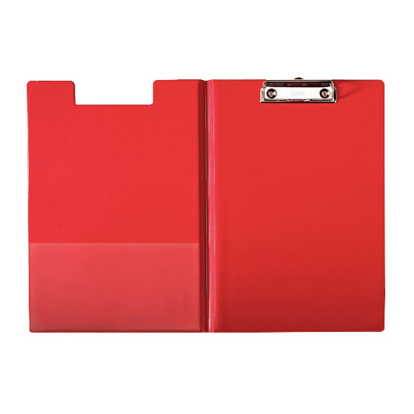  56043 A4 Fold Over Clipboard Red