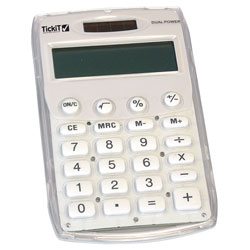 TickiT Student Calculator - White