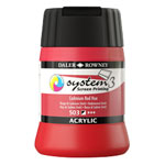 Daler-Rowney System3 250ml Screen Printing Acrylic Paint Cadmium Red