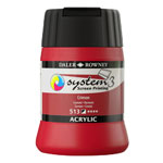 Daler-Rowney System3 250ml Screen Printing Acrylic Paint Crimson