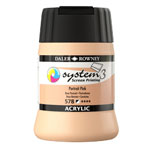 Daler-Rowney System3 250ml Screen Printing Acrylic Paint Portrait Pink