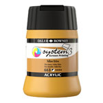 Daler-Rowney System3 250ml Screen Printing Acrylic Paint Yellow Ochre