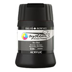 Daler-Rowney System3 250ml Screen Printing Acrylic Paint Mars Black