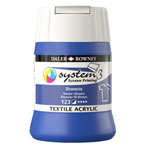 Daler-Rowney System3 250ml Textile Screen Printing Acrylic Paint Ultramarine