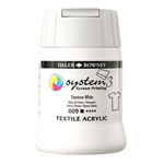 Daler-Rowney System3 250ml Textile Screen Printing Acrylic Paint Titanium White