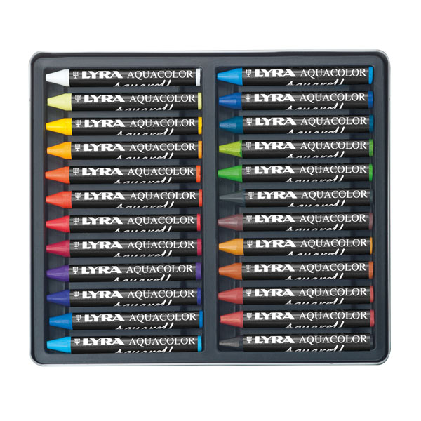 Daler-Rowney Lyra Aquacolor Water-Soluble Wax Crayons Pack of 24