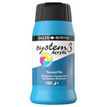 Daler Rowney System 3 Acrylic Paint Fluorescent Blue (500ml)