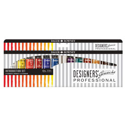 Daler-Rowney 136900001 Designers' Gouache Paint 12 x15ml Introduction Set